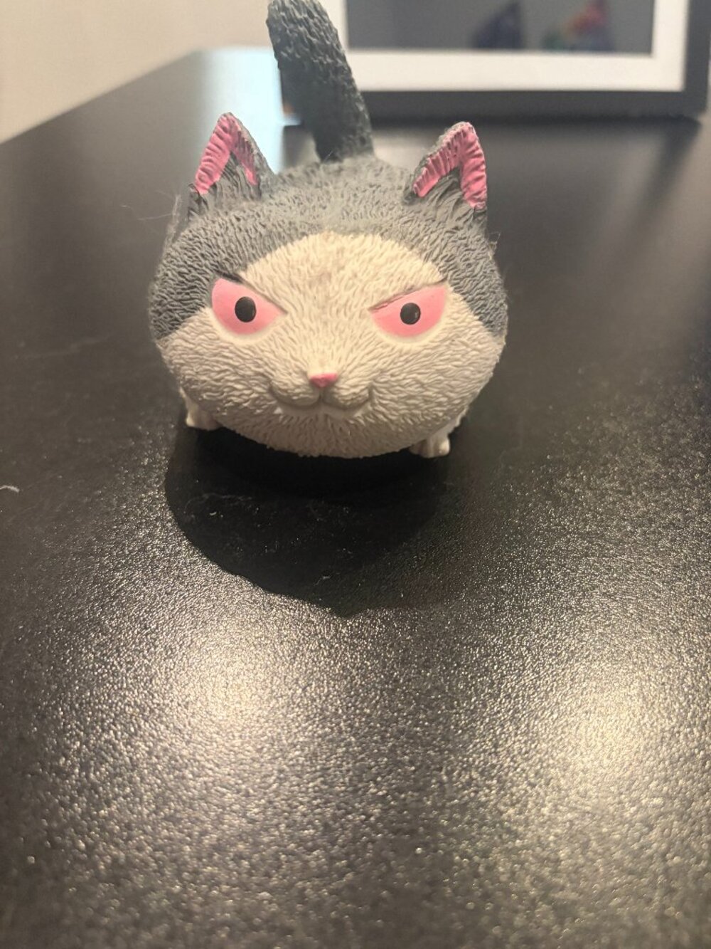 Funny Evil Cat Squishy Toy Grey Cat Fat Cat Toy